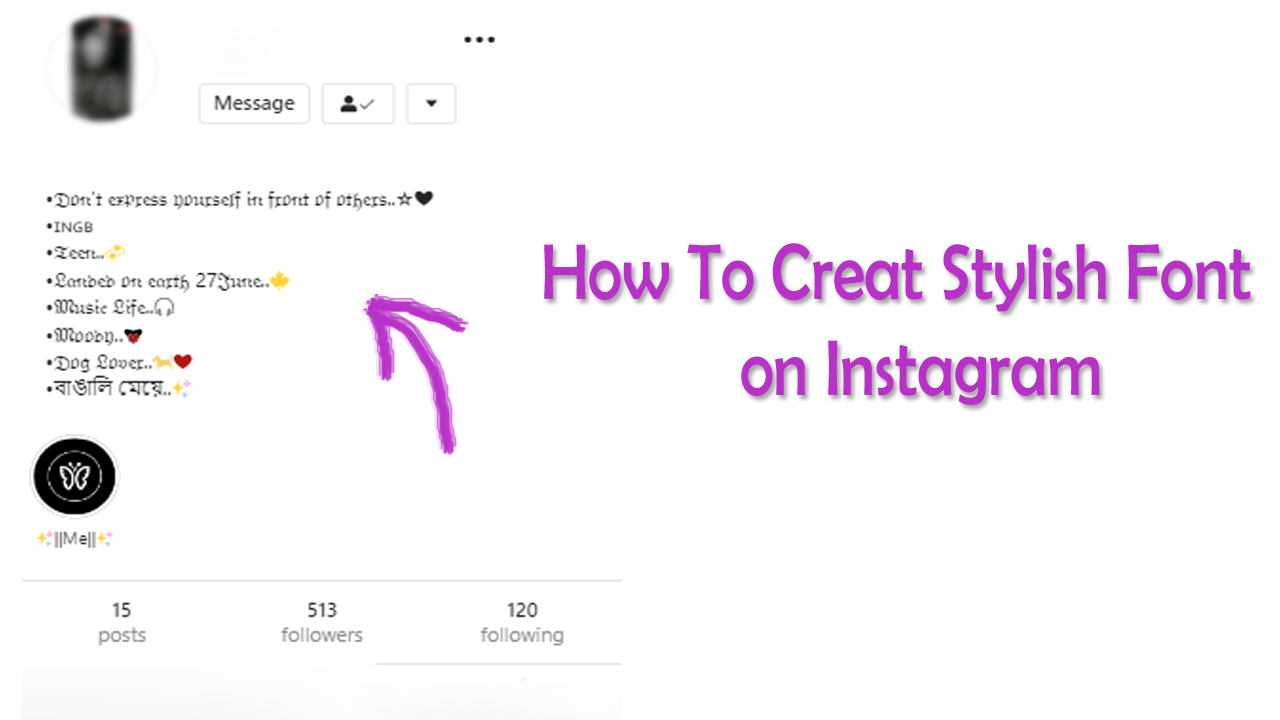 How to create stylish fonts for Instagram  Account